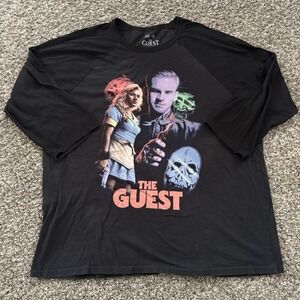 THE GUEST Cavity Colors 3/4 Raglan Sleeve T Shirt Horror Film OOP Rare Men's 2XL